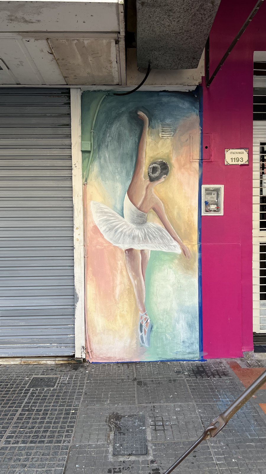 The Ballerina, mural by Cundo Marchi, San Fernando, Buenos Aires, Argentina, 2025