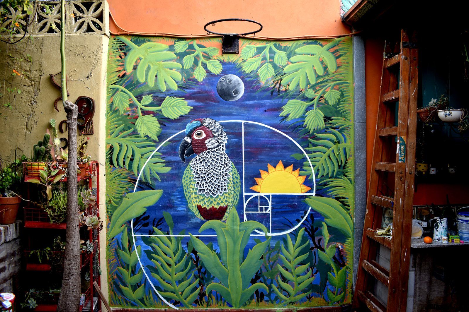 The Circle of Nature, mural by Cundo Marchi, Buenos Aires, Argentina, 2022