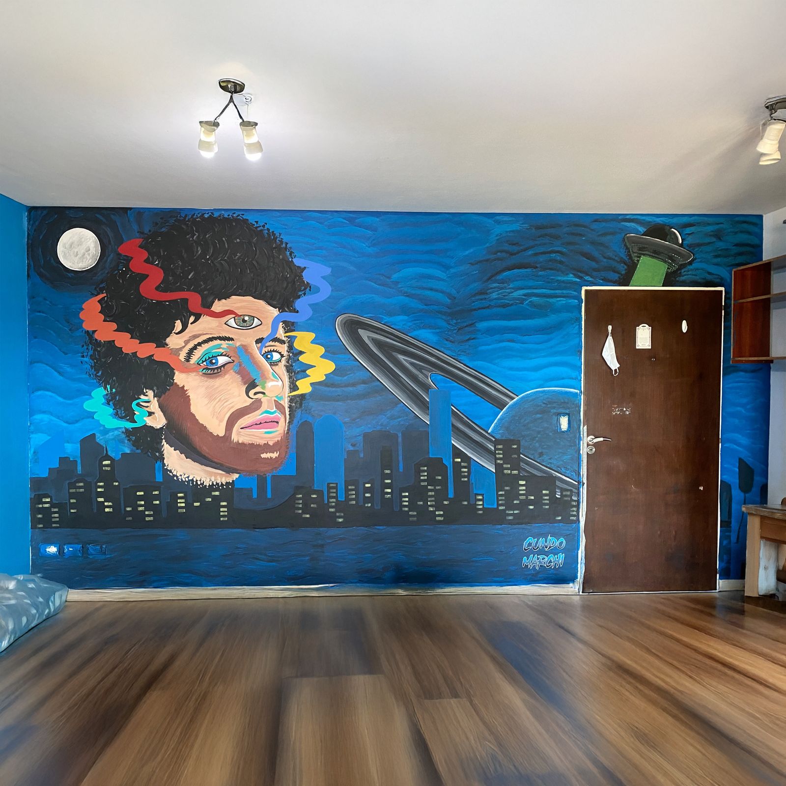 The City of the Fury, mural by Cundo Marchi, Buenos Aires, Argentina, 2021