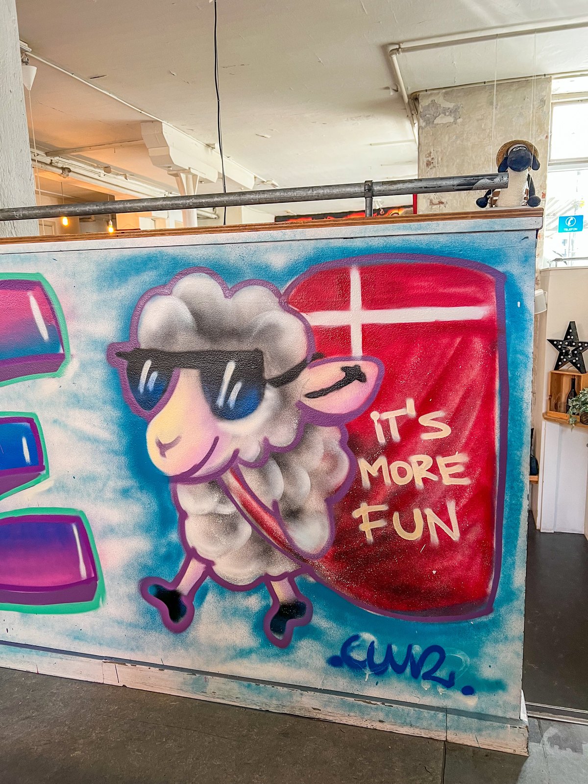 It's More Fun mural by Cundo Marchi in Denmark, view 2