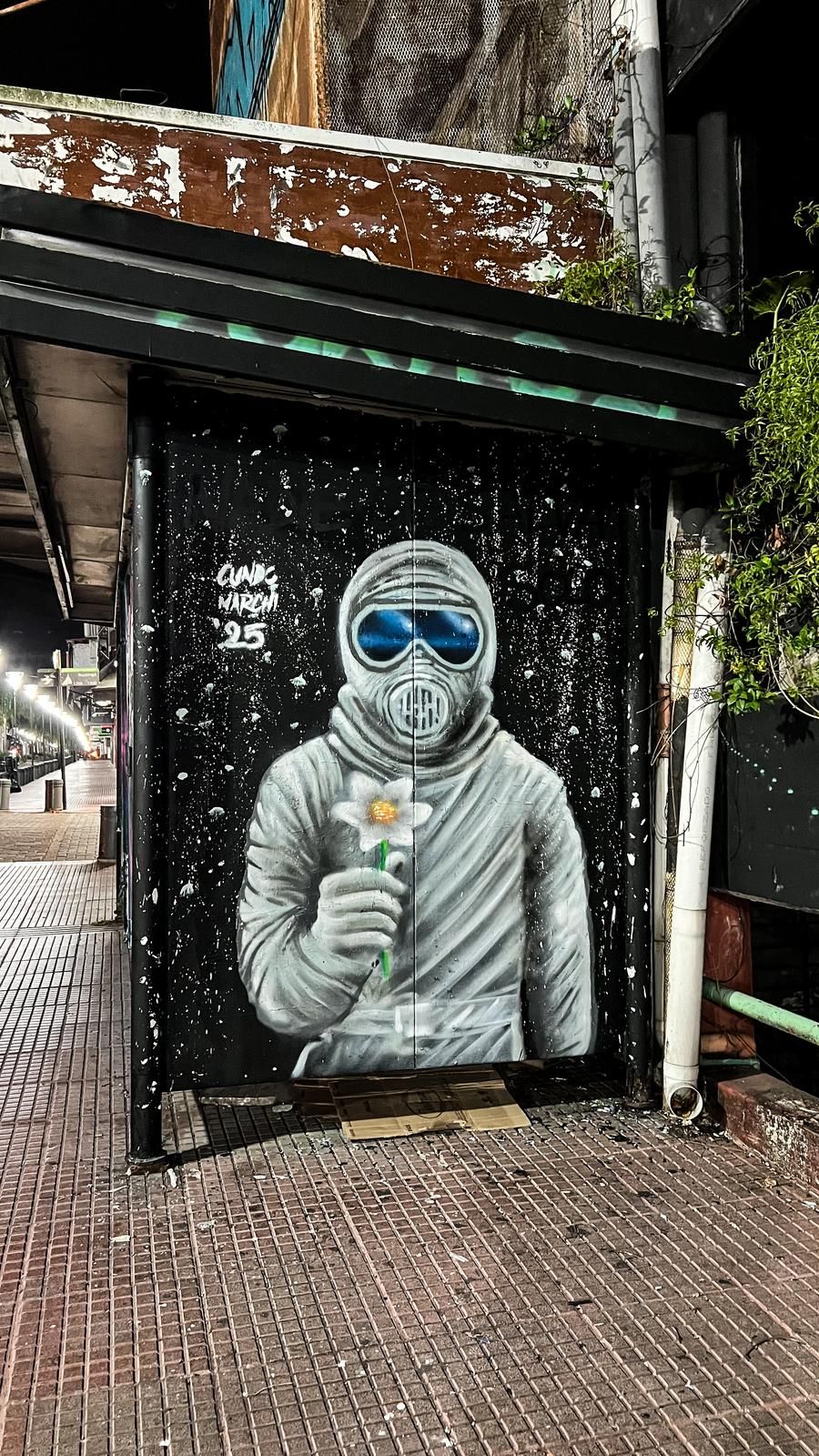 El Eternauta, mural by Cundo Marchi, Buenos Aires, Argentina, 2024