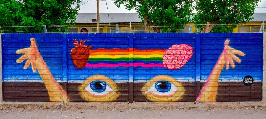 The Fusion of Life, mural by Cundo Marchi, San Juan, Argentina, Maanso Meeting II, 2018