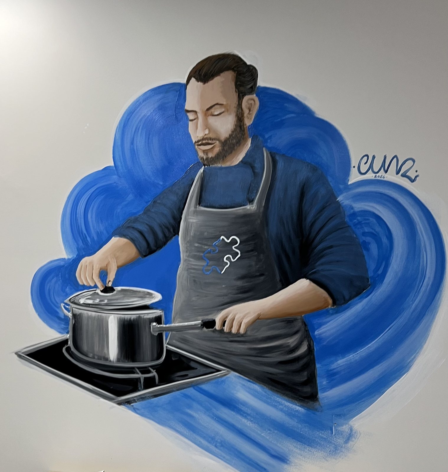 The Chef, mural by Cundo Marchi, Broadbeach, Queensland, Australia, 2026