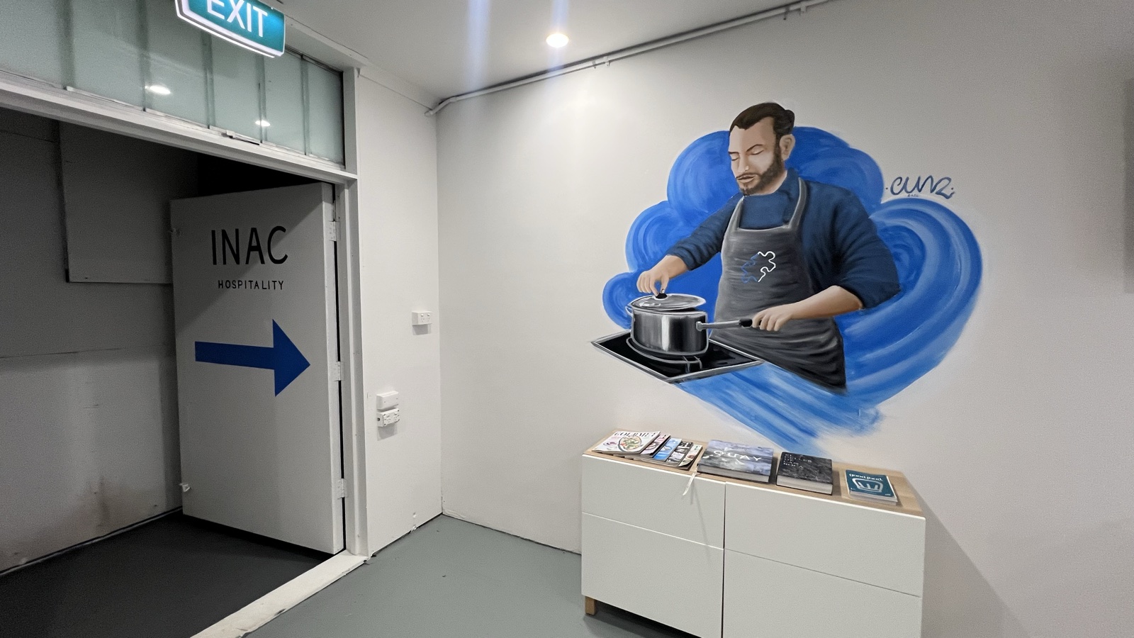 The Chef mural by Cundo Marchi in Broadbeach, Queensland, Australia, view 3