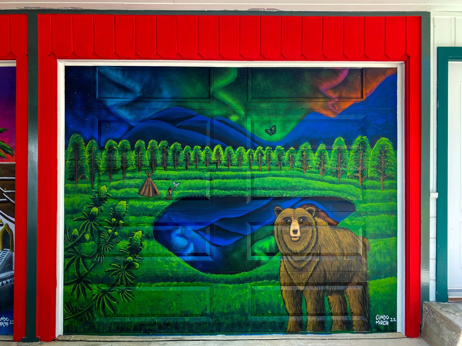 Laos & California mural by Cundo Marchi in California, USA, view 4