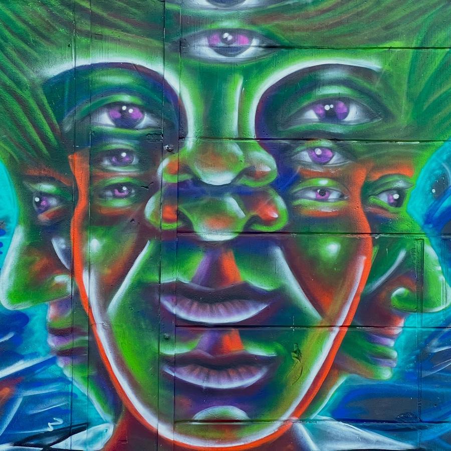 Meeting of Styles mural by Cundo Marchi in Malmö, Sweden, view 4