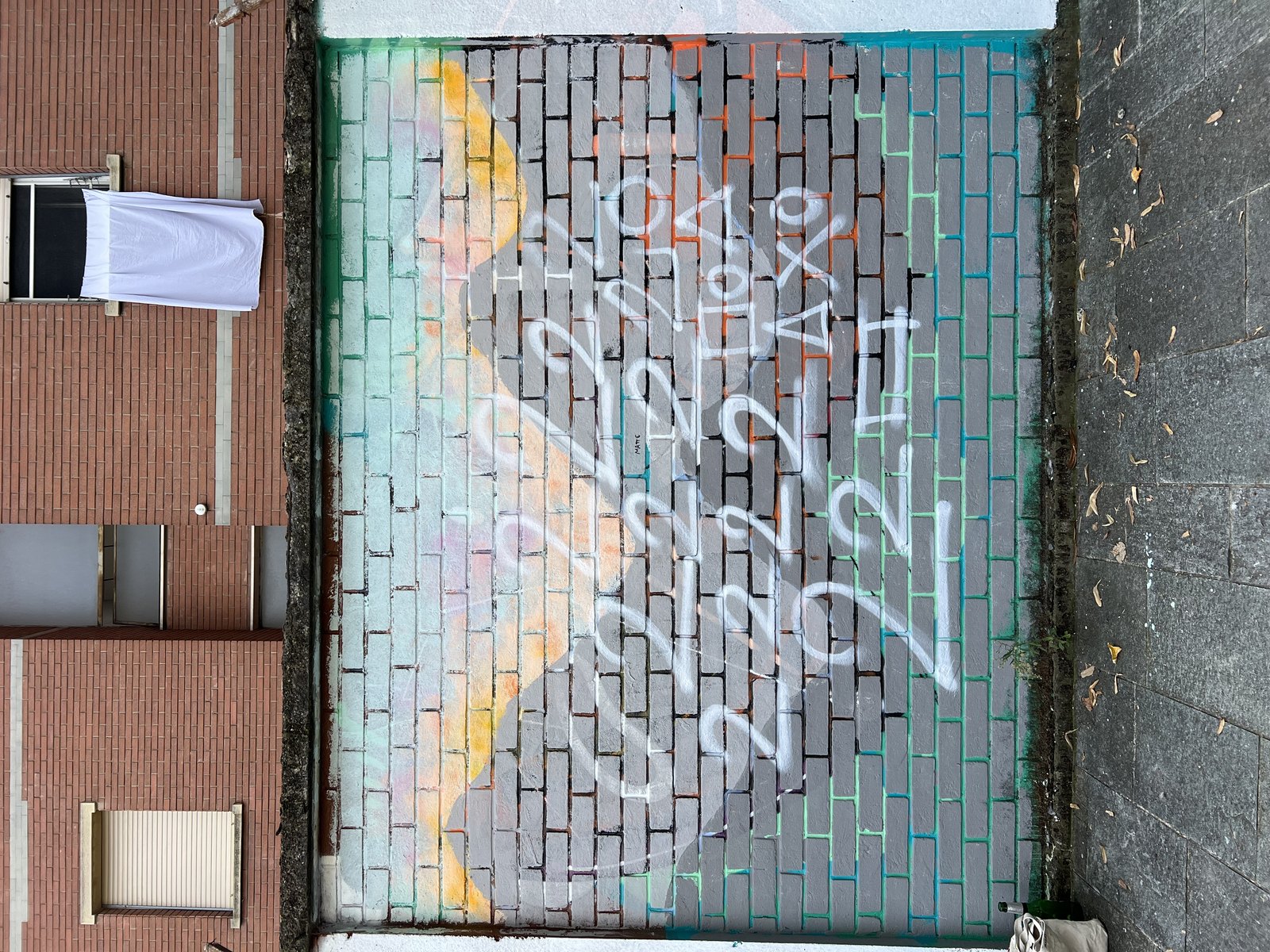 Medusa mural by Cundo Marchi in Parma, Italy, view 2