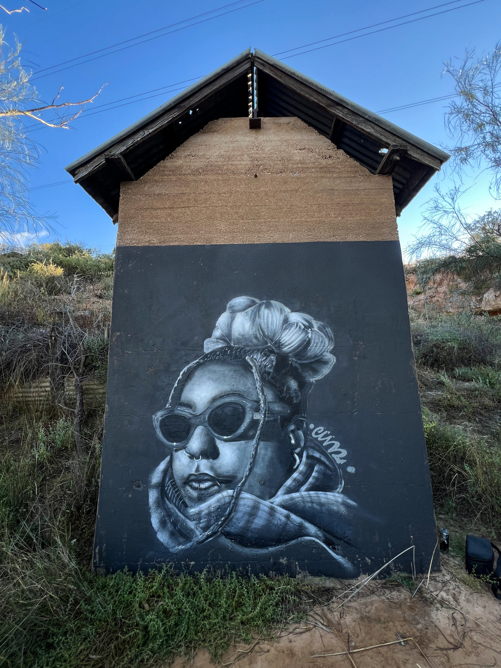 Tay portrait mural in Victoria, Australia